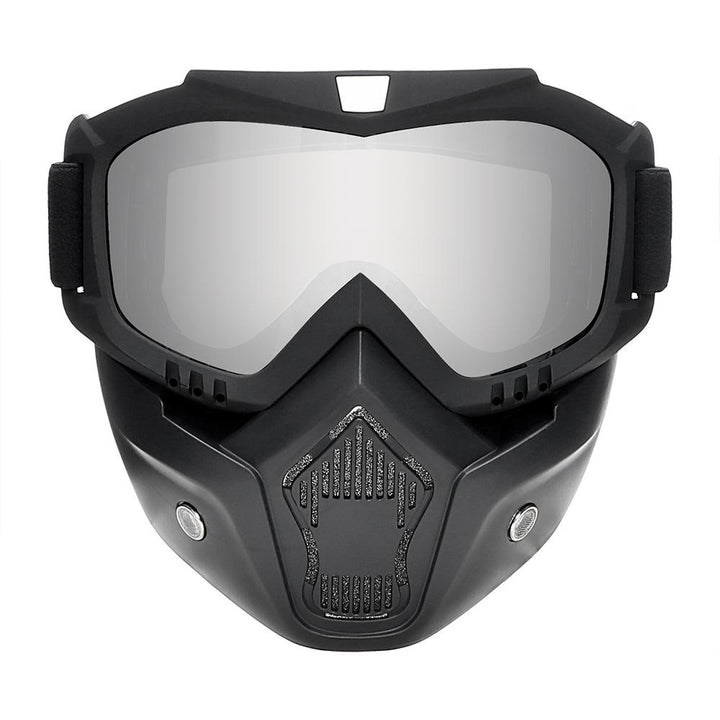 Reflective black bike face mask from Hausfiy Store, windproof and breathable riding protection for cycling.