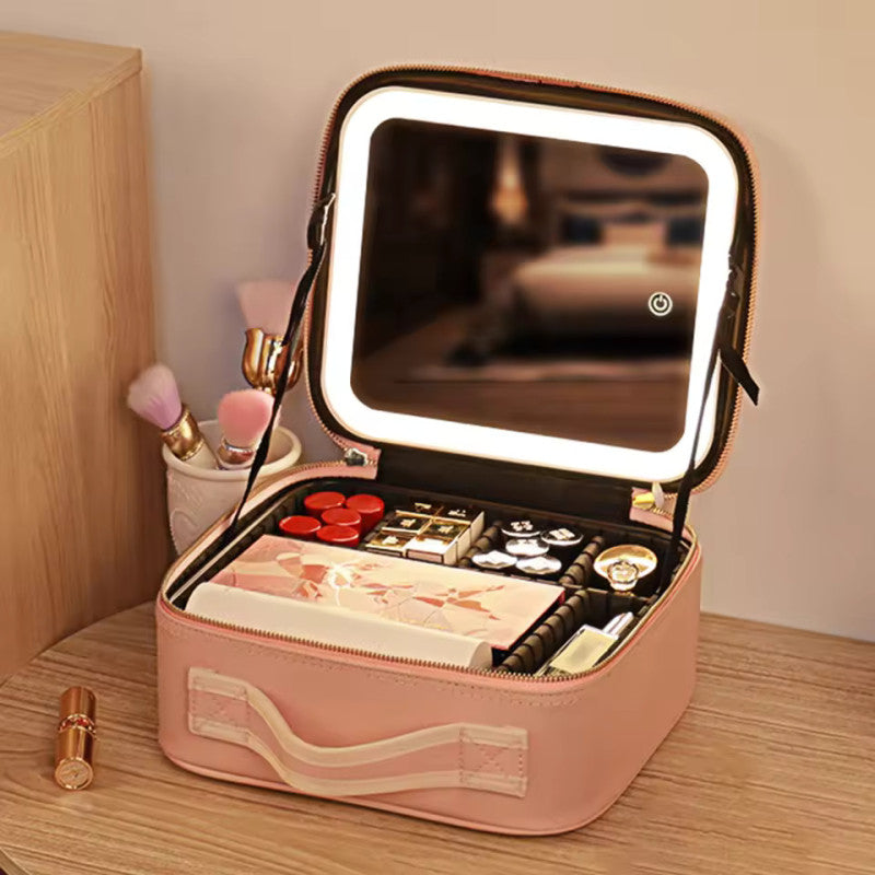New Led Cosmetic Bag With Mirror
