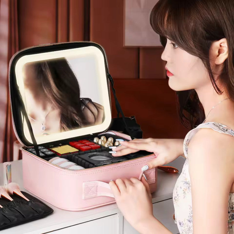 New Led Cosmetic Bag With Mirror