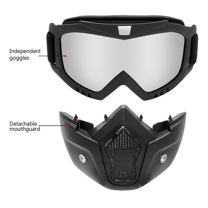 Hausfiy bike face mask, windproof and breathable riding protection, shown covering nose and mouth for outdoor cycling.