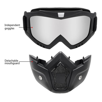 Hausfiy bike face mask, windproof and breathable riding protection, shown covering nose and mouth for outdoor cycling.