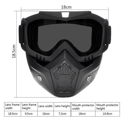 Hausfiy bike face mask, windproof and breathable riding protection, shown on a rider with the mask covering the nose and mouth.