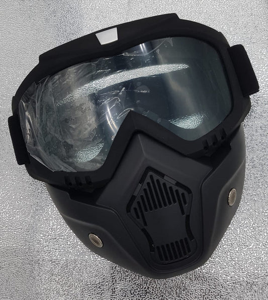 Hausfiy bike face mask, windproof and breathable riding protection, showing the lightweight, adjustable design and material details.