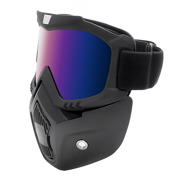 Hausfiy bike face mask, windproof and breathable riding protection, shows a close-up of the multi-layer mask for cycling.