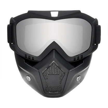 Reflective black bike face mask from Hausfiy Store, windproof and breathable riding protection for cycling.