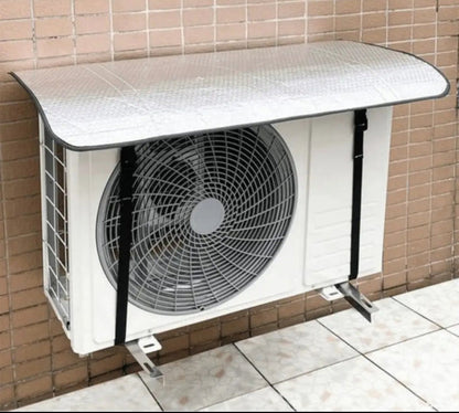 Hausfiy outdoor AC unit cover protecting and insulating a cooling unit to enhance efficiency and prevent weather damage.