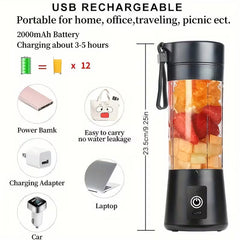 Mini Portable USB Electric Blender & Fruit Juicer – Rechargeable & Compact